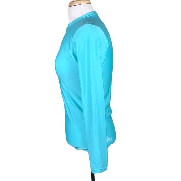 O’Neill Women’s Seafoam Green Rashguard Beach Swim Boating Surfing UPF50 Shirt S - Picture 6 of 10